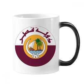 Dıythinker 350 ml Katar Asya Ulusal Amblemi Değişen Renk Kupa