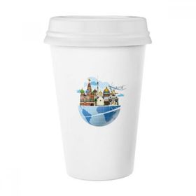 Dıythinker 350 ml Kent Simgesi Küresel Seyahat Seyahat Rusya St Basil Uçak Katedrali Klasik Kupa