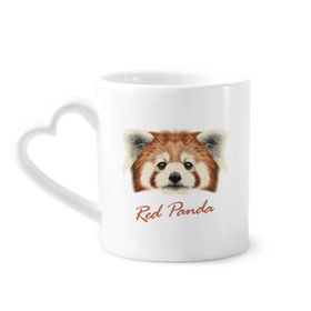 Dıythinker 350 ml Kestane Vahşi Kırmızı Panda Hayvan Kupaları Seramik Kupa