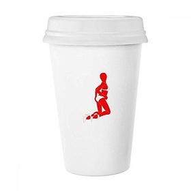 Dıythinker 350 ml Kırmızı Bikini Güzellik Kadın Klasik Kupa