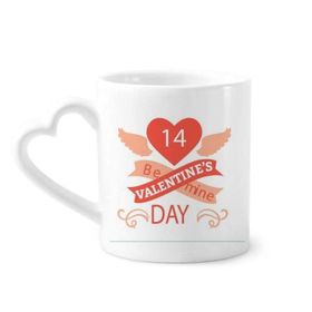Dıythinker 350 ml Kırmızı Sevgililer Günü Be Mine Kupaları Seramik Kupa