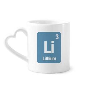Dıythinker 350 ml Li Lityum Kimyasal Element Bilim Kupaları Seramik Kupa