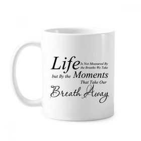 Dıythinker 350 ml Life Moments Nefes Alıntısı Klasik Kupa