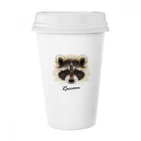 Dıythinker 350 ml Little Mischievousrengi Rakun Hayvan Klasik Kupa