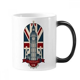 Dıythinker 350 ml London Big Ben Union Jack Birleşik Krallık Birleşik Krallık Uk Renk Kupa