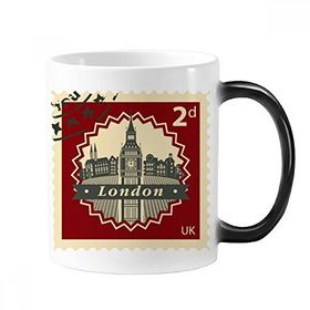 Dıythinker 350 ml Londra Big Ben Damga Silüeti Britanya BK Değişen Renk Kupa