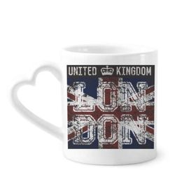 Dıythinker 350 ml Londra İngiltere İngiltere Birleşik Krallık Bayrağı İşareti Kupaları Seramik Kupa