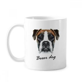Dıythinker 350 ml Lop Eard Boxer Köpek Evcil Hayvan Klasik Beyaz Çömlek Seramik Saplı Kupa