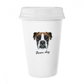 Dıythinker 350 ml Lop-Eard Boxer Köpek Evcil Hayvan Klasik Kupa