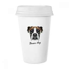 Dıythinker 350 ml Lop-Eard Boxer Köpek Evcil Hayvan Klasik Kupa