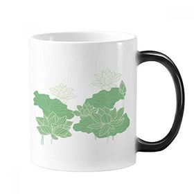 Dıythinker 350 ml Lotus Çiçek Hattı Çiçek Bitki Değiştiren Renk Kupa