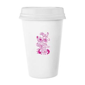 Dıythinker 350 ml Lotus Yaprağı Lotus Çiçeği Nilüfer Kökü Balık Suyu Klasik Kupa