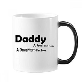 Dıythinker 350 ml Love Hero Daddy Festival Alıntı Değişen Renk Kupa