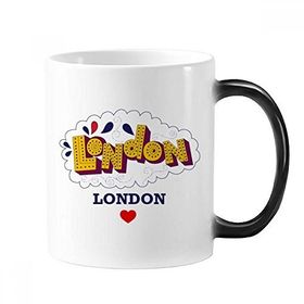 Dıythinker 350 ml Love London Britain İngiltere Kafes Renk Kupa