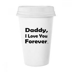 Dıythinker 350 ml Love You Dad Festival Alıntı Klasik Kupa