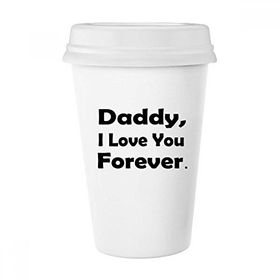 Dıythinker 350 ml Love You Dad Festival Alıntı Klasik Kupa