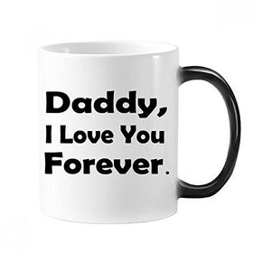 Dıythinker 350 ml Love You Dad Festival Alıntısı Değişen Renk Kupa