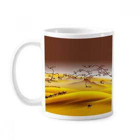 Dıythinker 350 ml Map Desert Along The Way To The Silk Road Klasik Kupa