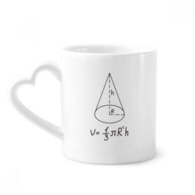 Dıythinker 350 ml Matematik Kowledge Dairesel Koni Hacimli Kupaları Seramik Kupa