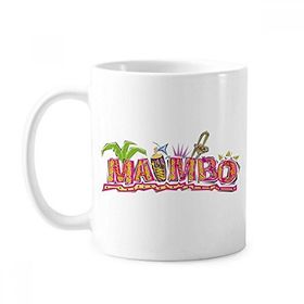 Dıythinker 350 ml Meksika Kültürü Elment Pembe Mambo Slogan Klasik Kupa