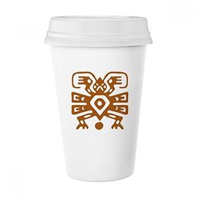Dıythinker 350 ml Meksika Totems Meksika Antik Medeniyet Klasik Kupa