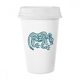 Dıythinker 350 ml Meksika Totems Meksika Hayvan Antik Medeniyet Klasik Kupa