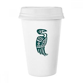 Dıythinker 350 ml Meksika Totems Meksika Kartalı Antik Medeniyet Kuş Klasik Kupa