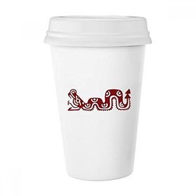 Dıythinker 350 ml Meksika Totems Meksika Yılan Antik Medeniyet Klasik Kupa