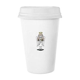Dıythinker 350 ml Melek Bastet Kanat Halo Yıldız Klasik Kupa