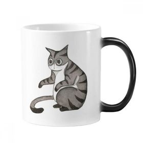 Dıythinker 350 ml Miaoji Boyama Ejderha-Li Suluboya Kedi Değiştiren Renk Kupa