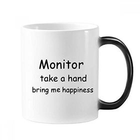 Dıythinker 350 ml Monitörü Take A Hand Bring Me Happiness Mezuniyet Değişen Renk Kupa