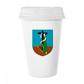 Dıythinker 350 ml Montserrat Latin Amerika Ulusal Amblem Klasik Kupa