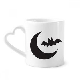 Dıythinker 350 ml Moon Bat Happy Fear Cadılar Bayramı Kupaları Seramik Kupa