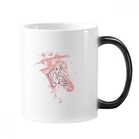 Dıythinker 350 ml Mor Zebra Boyalı Hayvan Renk Kupa