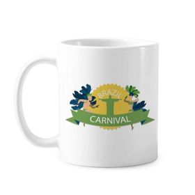 Dıythinker 350 ml Mount Corcovado Hula Celebrate Brazil Karnaval Slogan Brezilya Kültürel Klasik Kupa