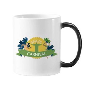 Dıythinker 350 ml Mount Corcovado Hula Celebrate Brazil Karnaval Sloganı Brezilya Kültürel Renk Kupa