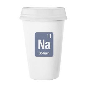 Dıythinker 350 ml Na Sodyum Kimyasal Element Bilim Klasik Kupa Beyaz Çömlekçilik Seramik Kupa