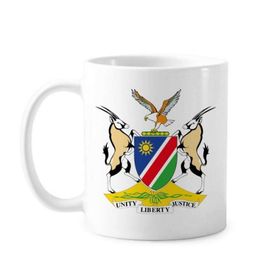 Dıythinker 350 ml Namibya Cumhuriyeti Bayrağı Ulusal Amblemi Afrika Ülke Klasik Kupa