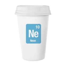 Dıythinker 350 ml Ne Neon Chemical Element Science Klasik Kupa Beyaz Çömlekçilik Seramik Kupa