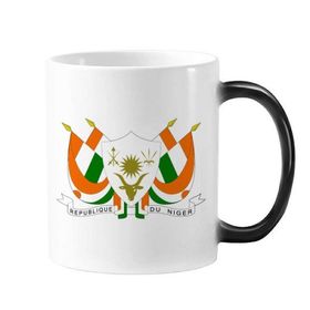 Dıythinker 350 ml Nijer Afrika Ulusal Amblem Değişen Renk Kupa