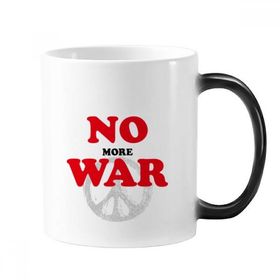 Dıythinker 350 ml No More War World Love Peace World Değişen Renk Kupa