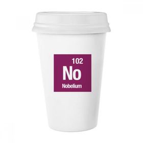 Dıythinker 350 ml NO Nobelium Chemical Element chem Klasik Kupa Beyaz Çömlekçilik Seramik Kupa