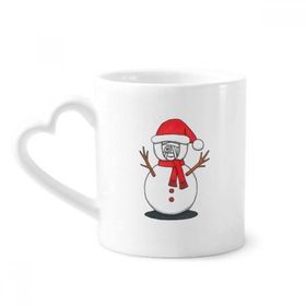 Dıythinker 350 ml Noel Kardan Adam Horus Eşarp Dal Kupaları Seramik Kupa