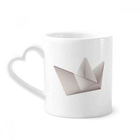 Dıythinker 350 ml Origami Geometrik Soyut Gemi Desenli Kupaları Seramik Kupa