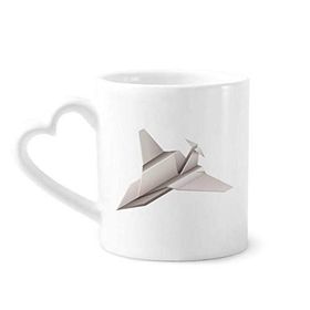 Dıythinker 350 ml Origami Geometrik Soyut Uçak Desenli Kupaları Seramik Kupa