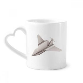 Dıythinker 350 ml Origami Geometrik Soyut Uçak Desenli Kupaları Seramik Kupa