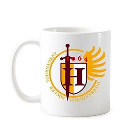 Dıythinker 350 ml Orta Çağ Kültür Cesur Kılıçlar Kalkan Totem Totem Sanat İllüstrasyon Desen Klasik Kupa