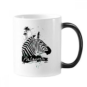 Dıythinker 350 ml Palawan Tropikal Stil Zebra Hayvan Renk Kupa