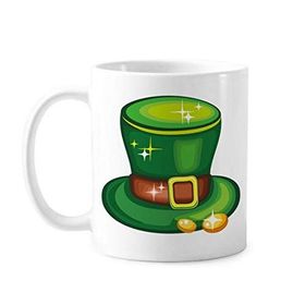 Dıythinker 350 ml Parlak Yeşil Şapka İrlanda St.Patrick's Day Klasik Kupa