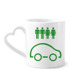 Dıythinker 350 ml People Enerji Araçları Çevreyi Koruyan Kupaları Seramik Kupa